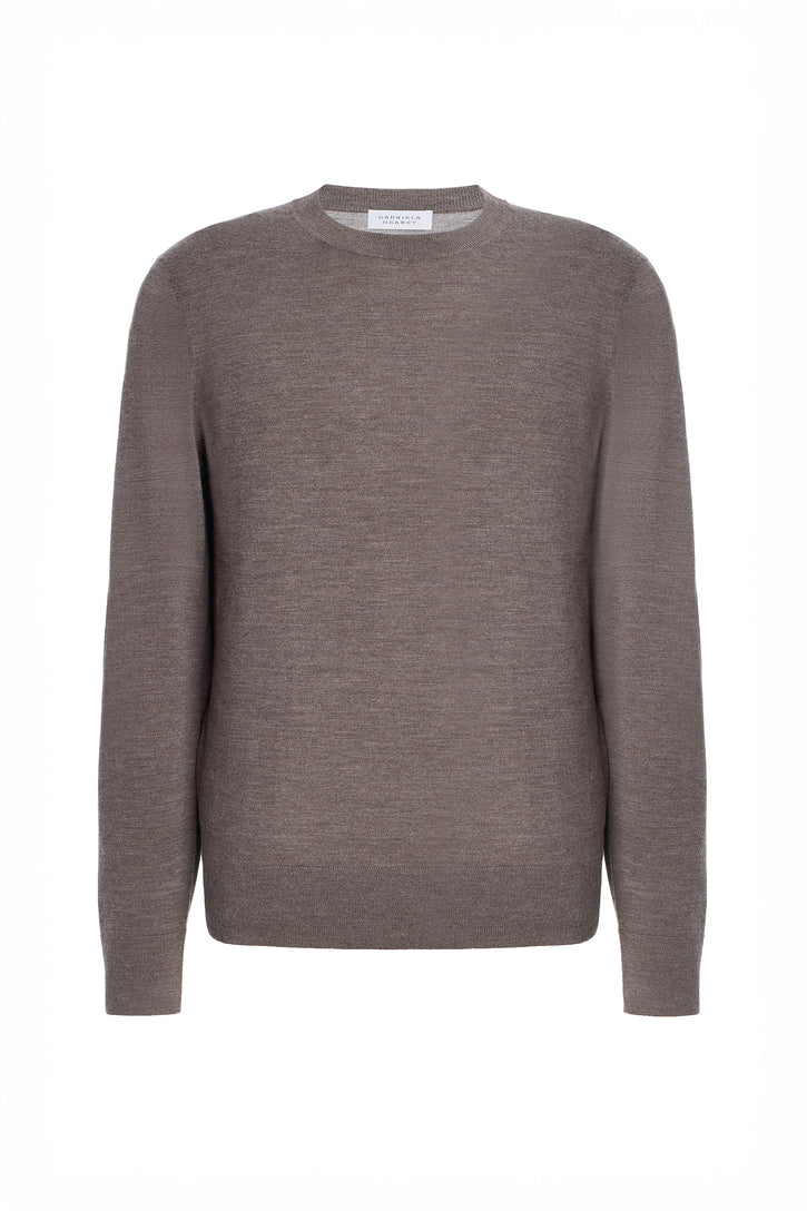 Palco Sweater in Walnut Merino Wool