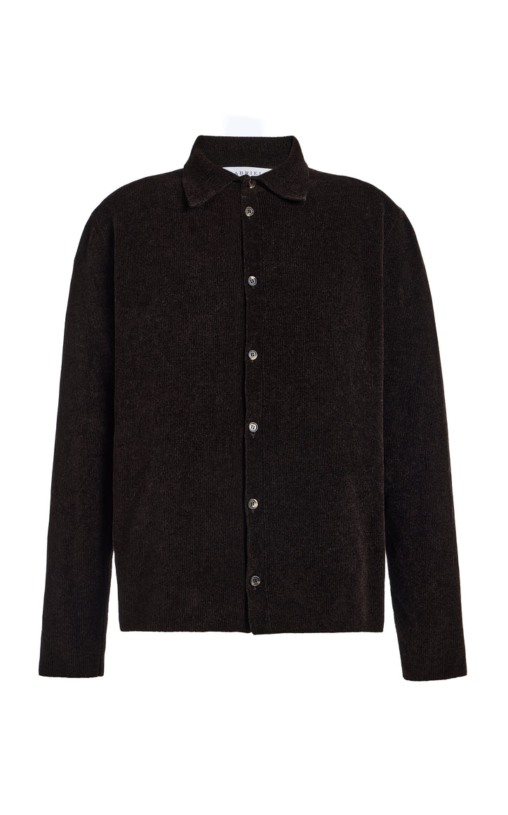 Toynbee Knit Polo in Chocolate Silk