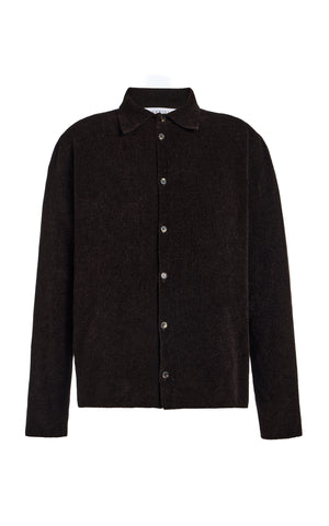 Toynbee Knit Polo in Chocolate Silk