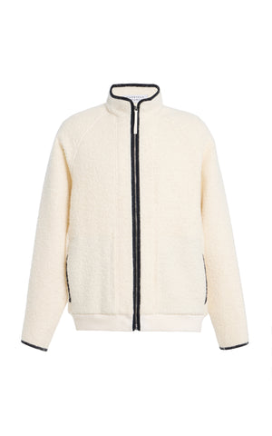 August Jacket in Ivory Recycled Cashmere Boucle