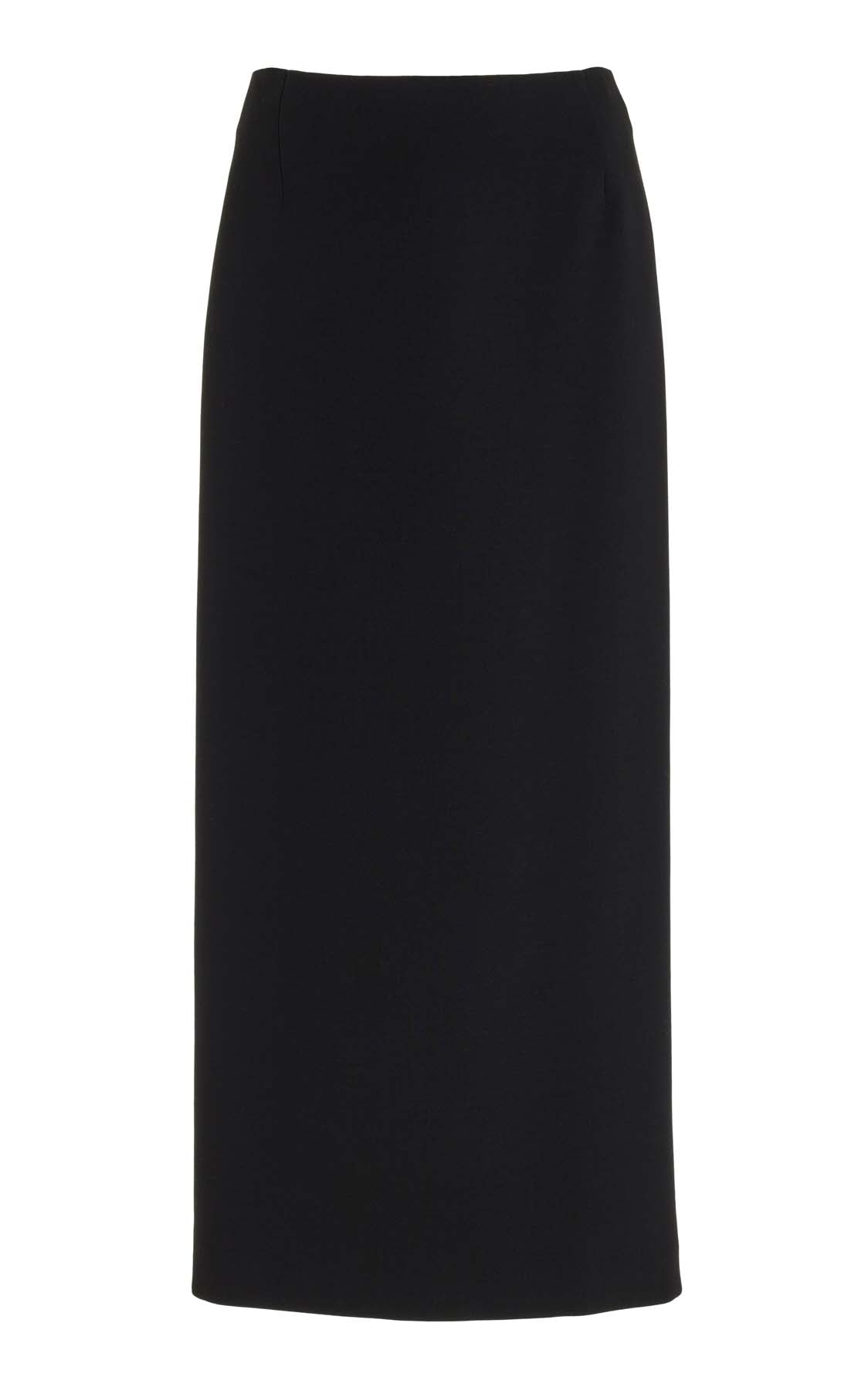 Manuela Skirt in Black Virgin Wool Crepe