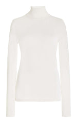 Costa Knit Turtleneck in Ivory Cashmere Silk – Gabriela Hearst