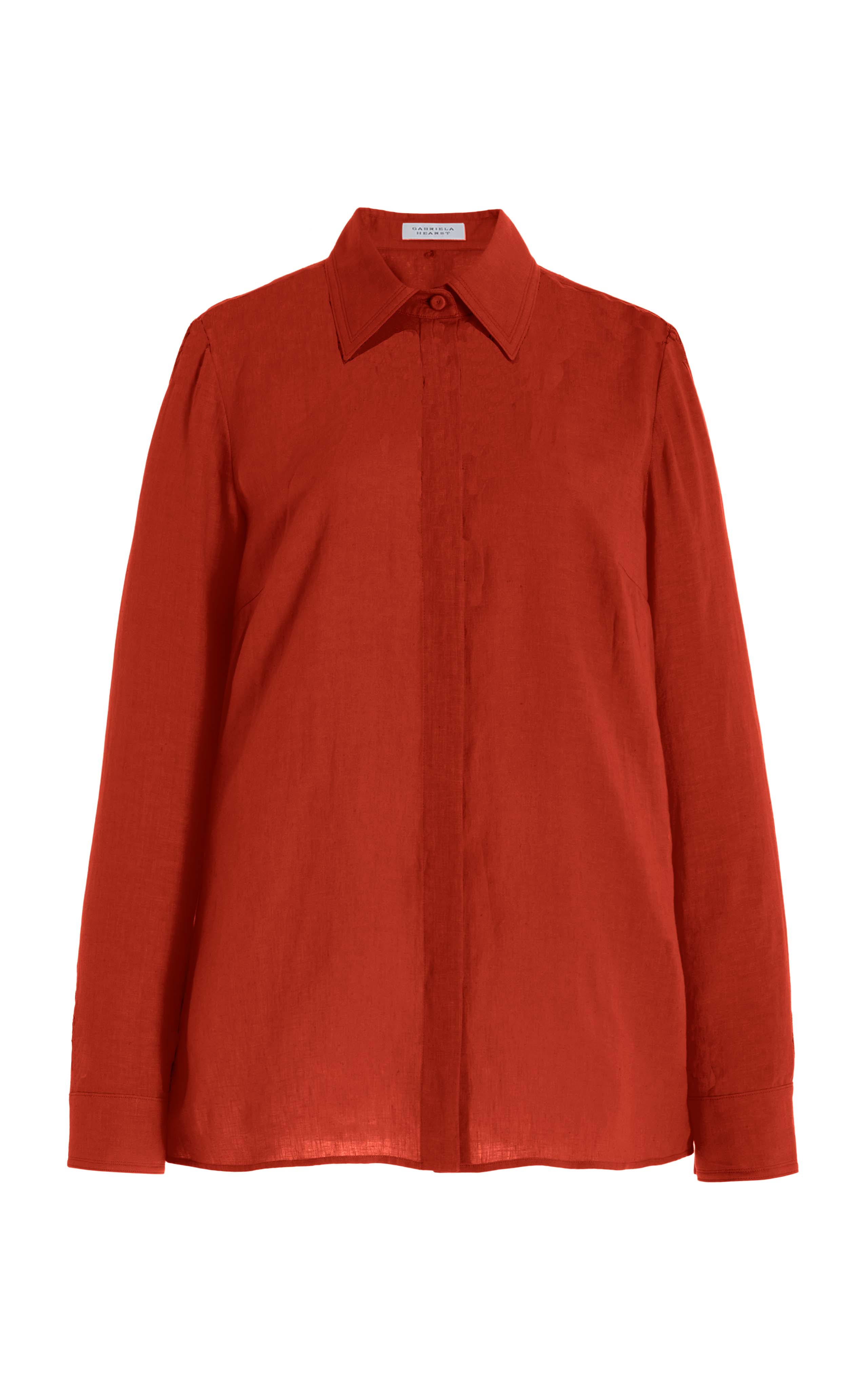Cruz Shirt in Red Clay Aloe Linen – Gabriela Hearst