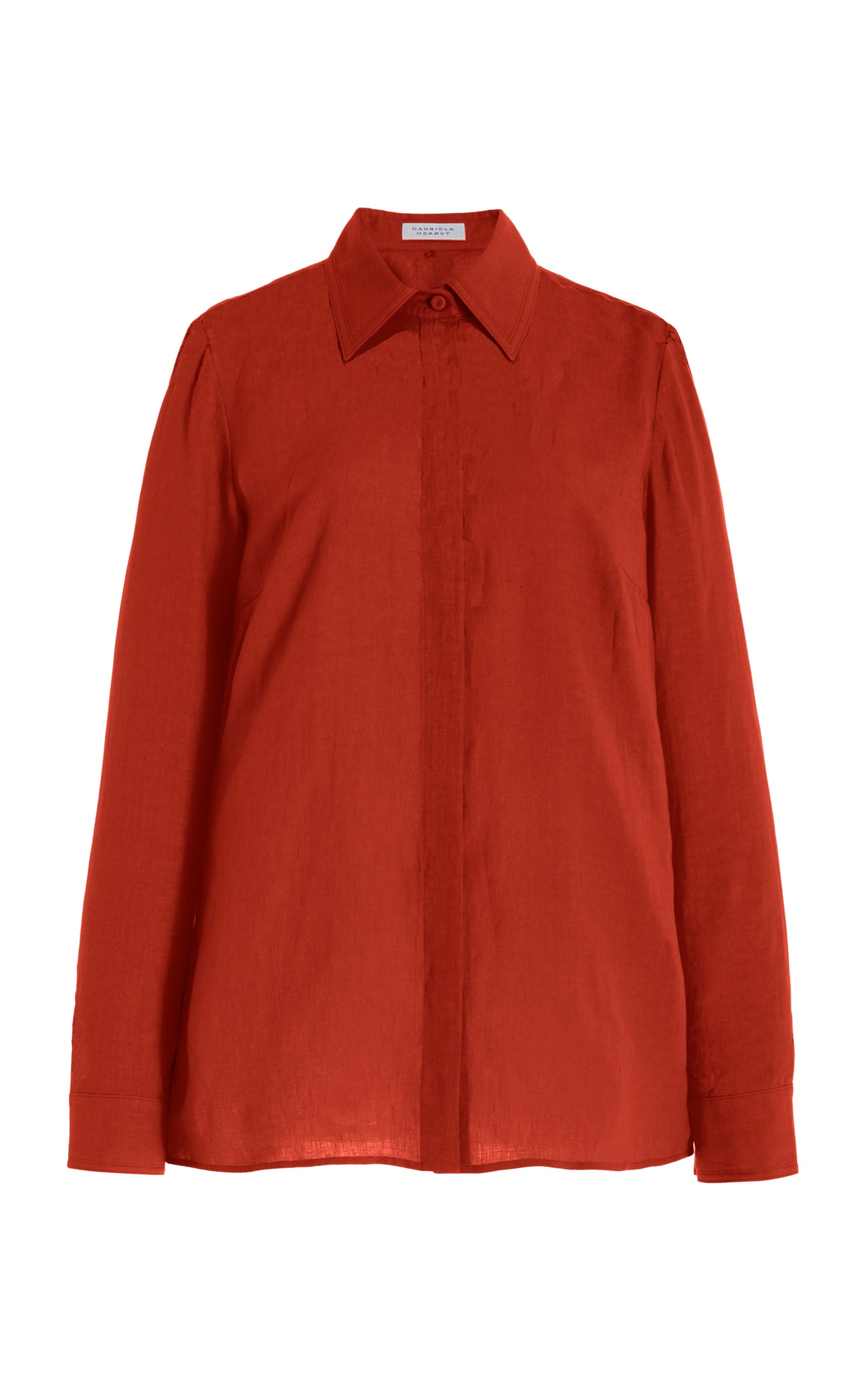 Cruz Shirt in Red Clay Aloe Linen – Gabriela Hearst