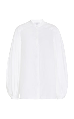 Laetitia Blouse in White Aloe Linen