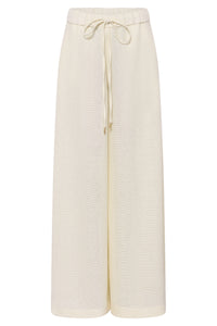 Gelos Pant in Ivory Alpaca Wool