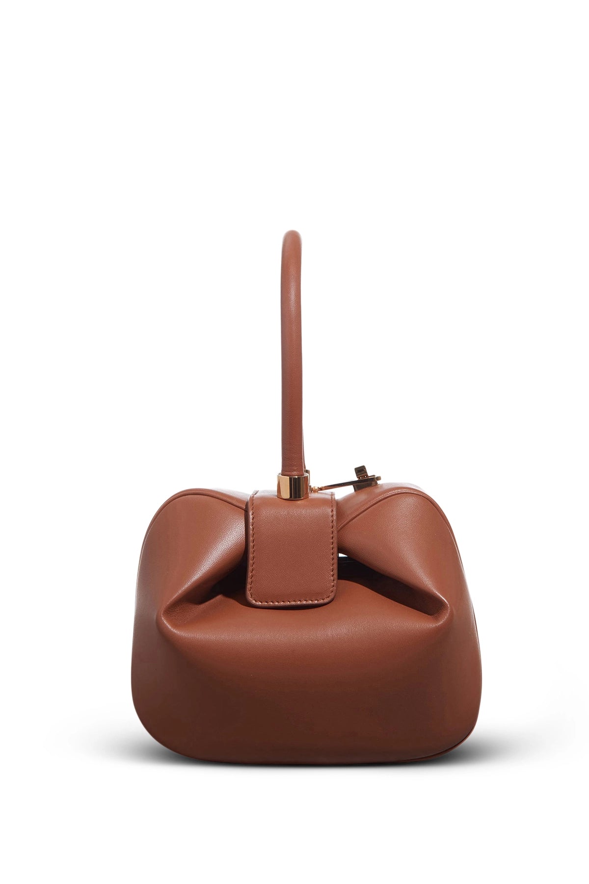Gabriela Hearst Nina Leather Top Handle Bag Cognac