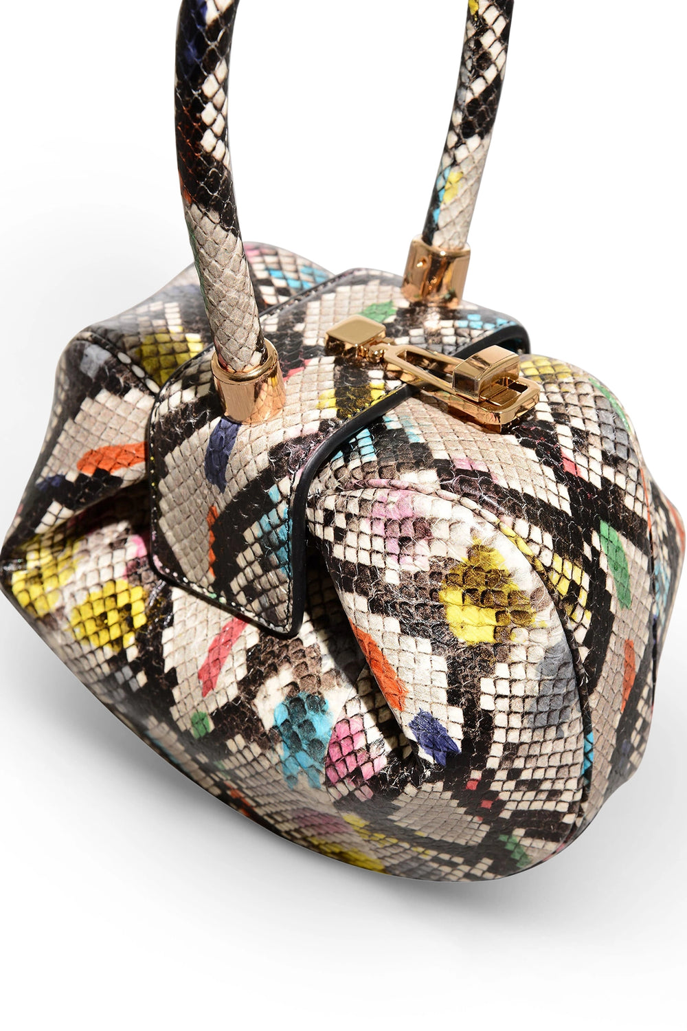 Multicolor snakeskin bag hotsell