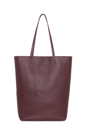 Sillbury Tote Bag in Bordeaux Textured Leather