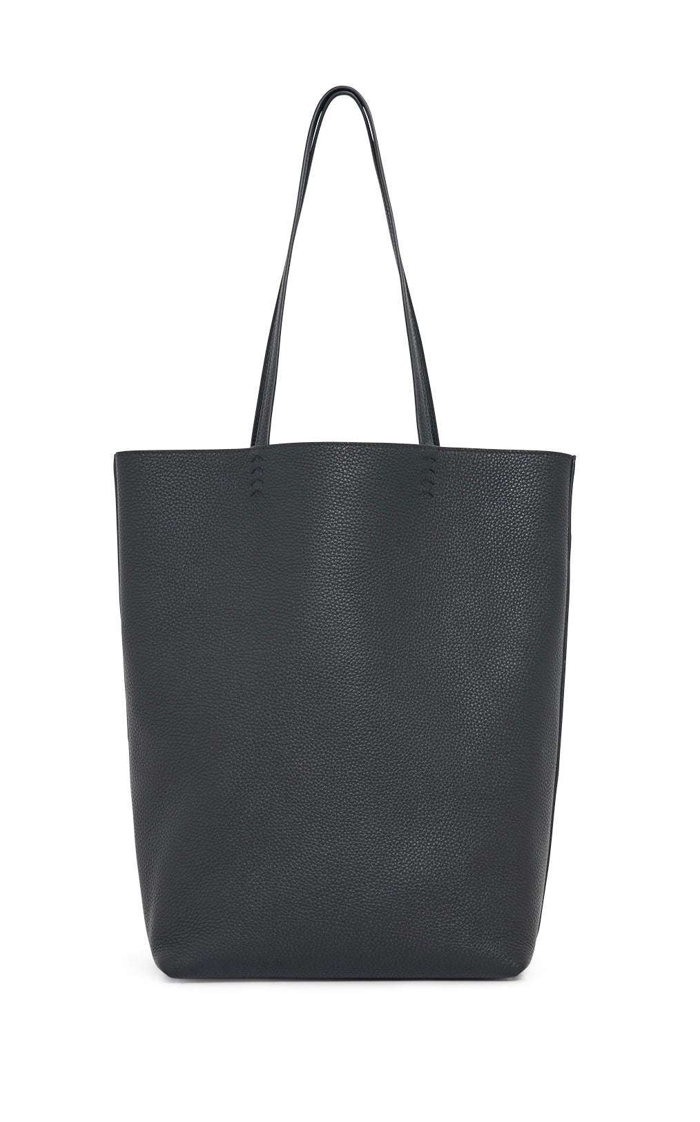 Sillbury Tote Bag in Black Textured Leather