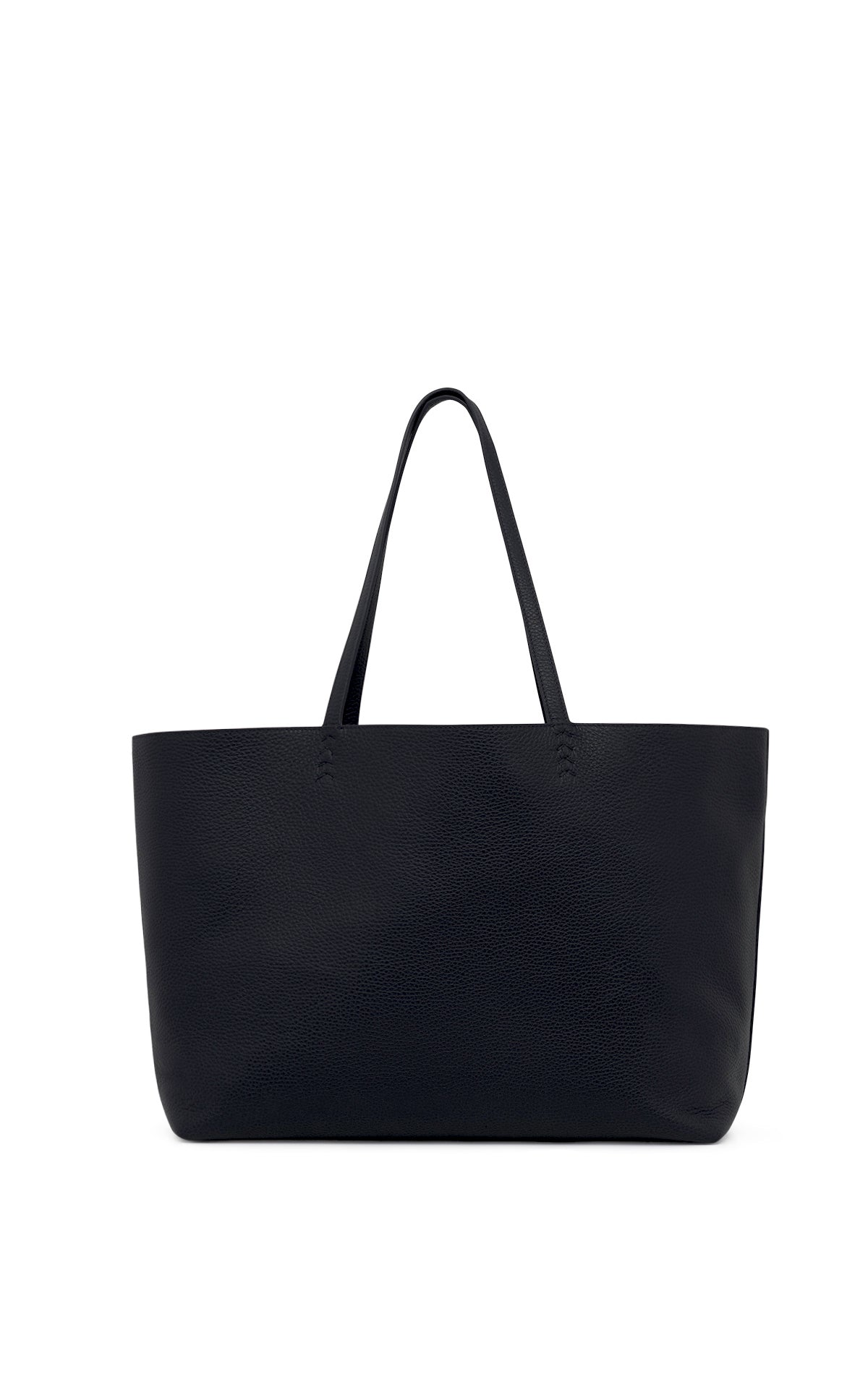 Avebury Tote Bag in Black Textured Leather