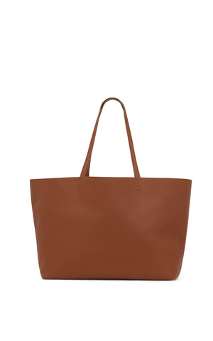 Avebury Tote Bag in Cognac Textured Leather