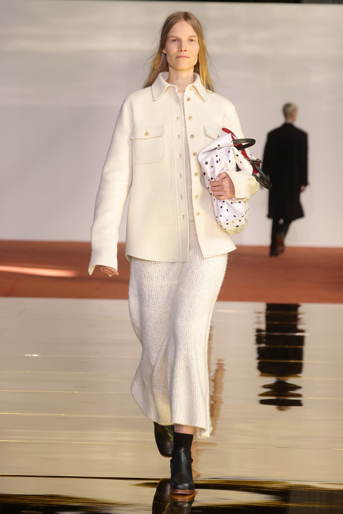 Louis Vuitton Bouclé Oversized Belt A-Line Mini Skirt