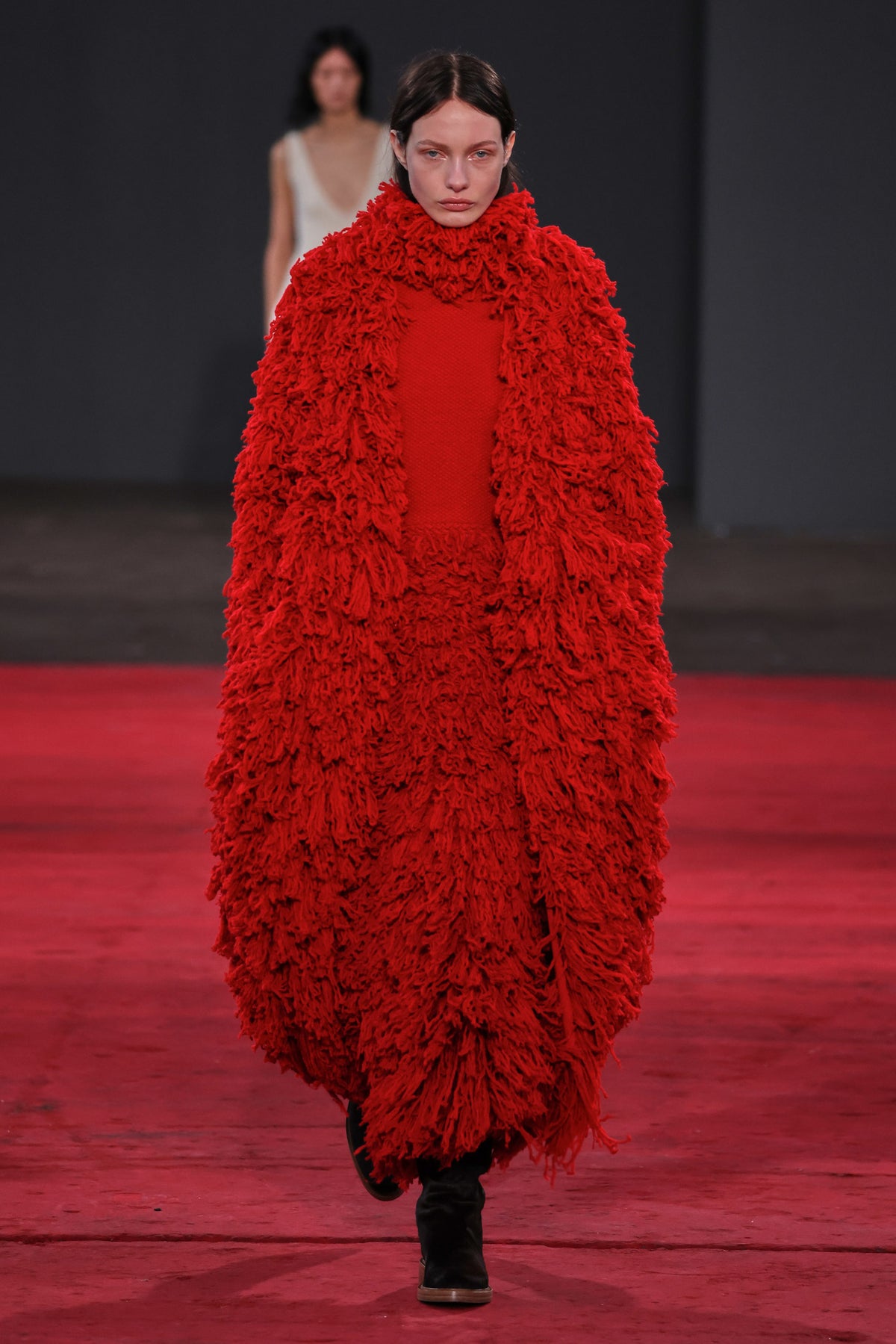 Turner Knit Maxi Dress in Scarlet Red Virgin Wool Cashmere Silk – Gabriela Hearst