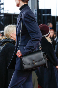 Medium Leonora Bag in Black Nappa Leather