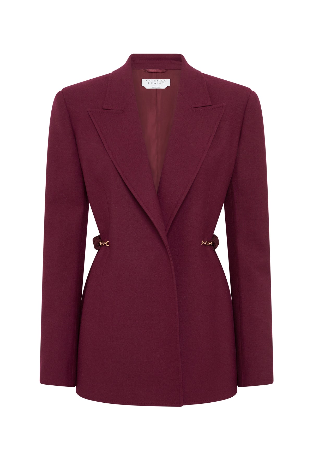Epona Blazer in Bordeaux Recycled Virgin Wool