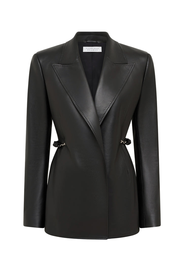 Epona Blazer in Black Leather