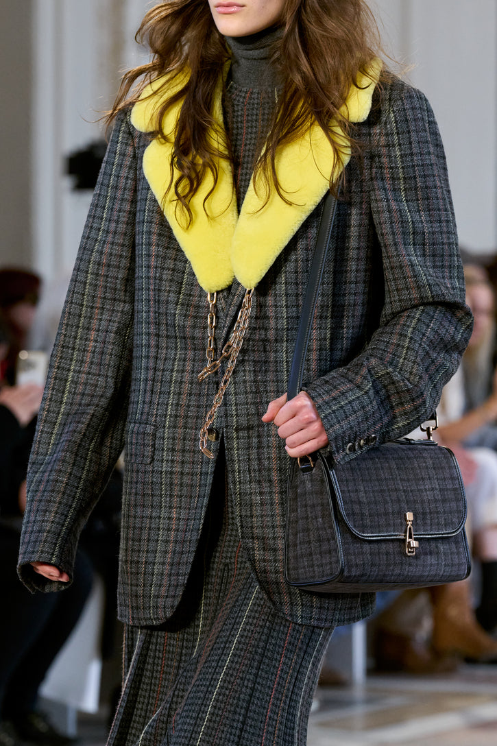 Demeter Coat Collar in Yellow Shearling