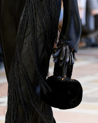 Demi Bag in Black Recycled Fur