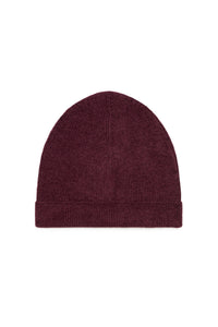 Spire Knit Beanie in Plum Silk