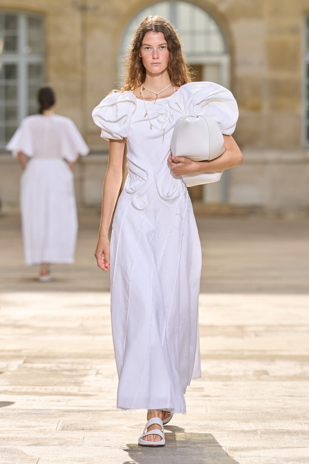 Navi Dress in Ivory Aloe Linen