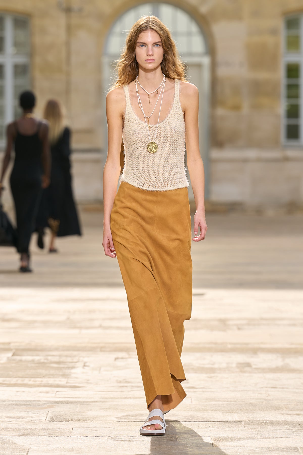 Nur Knit Tank Top in Off White Cashmere