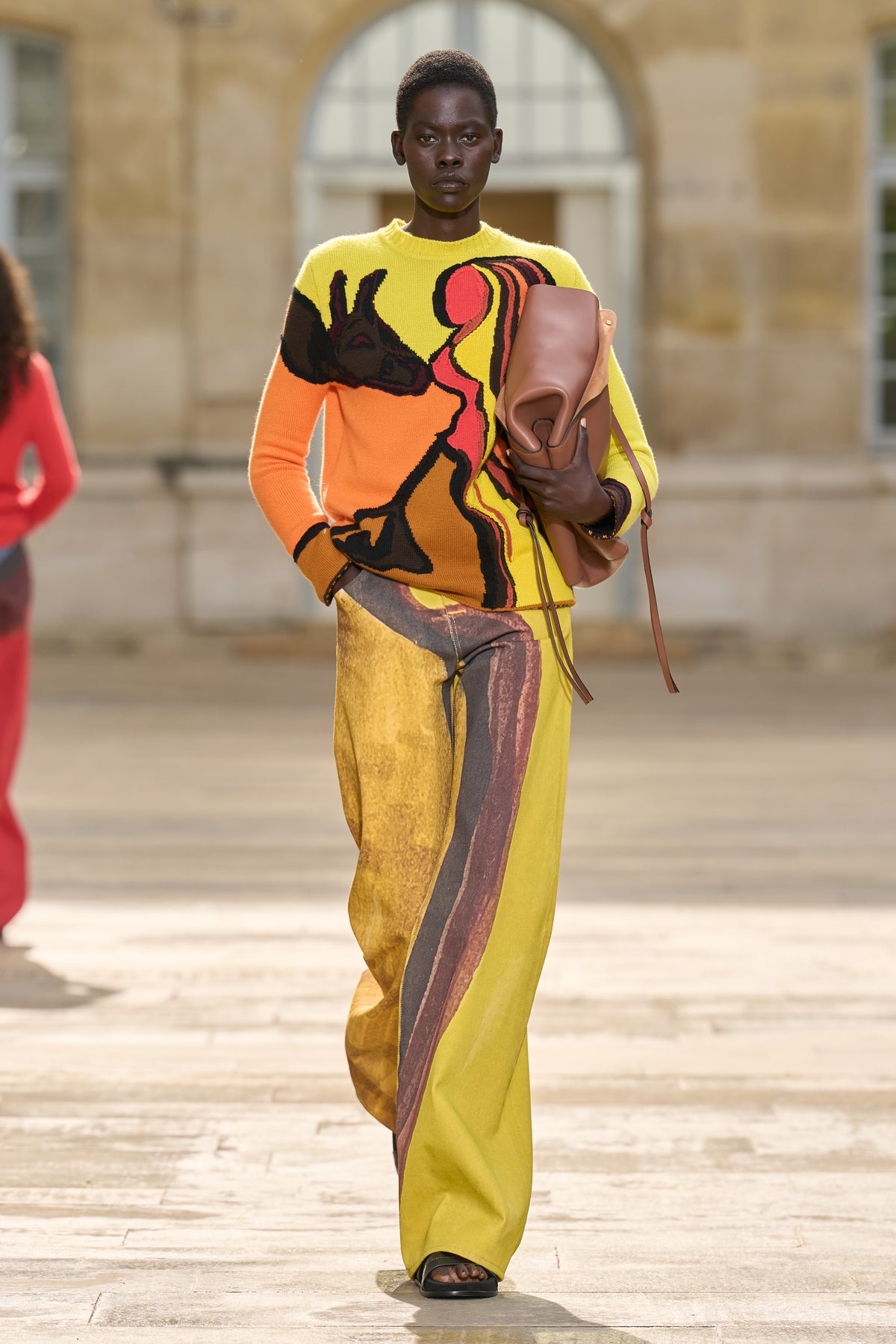 Marija Tote Bag in Cognac Nappa Leather
