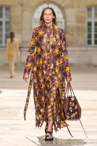 Nuria Coat In Multicolor Nappa Leather
