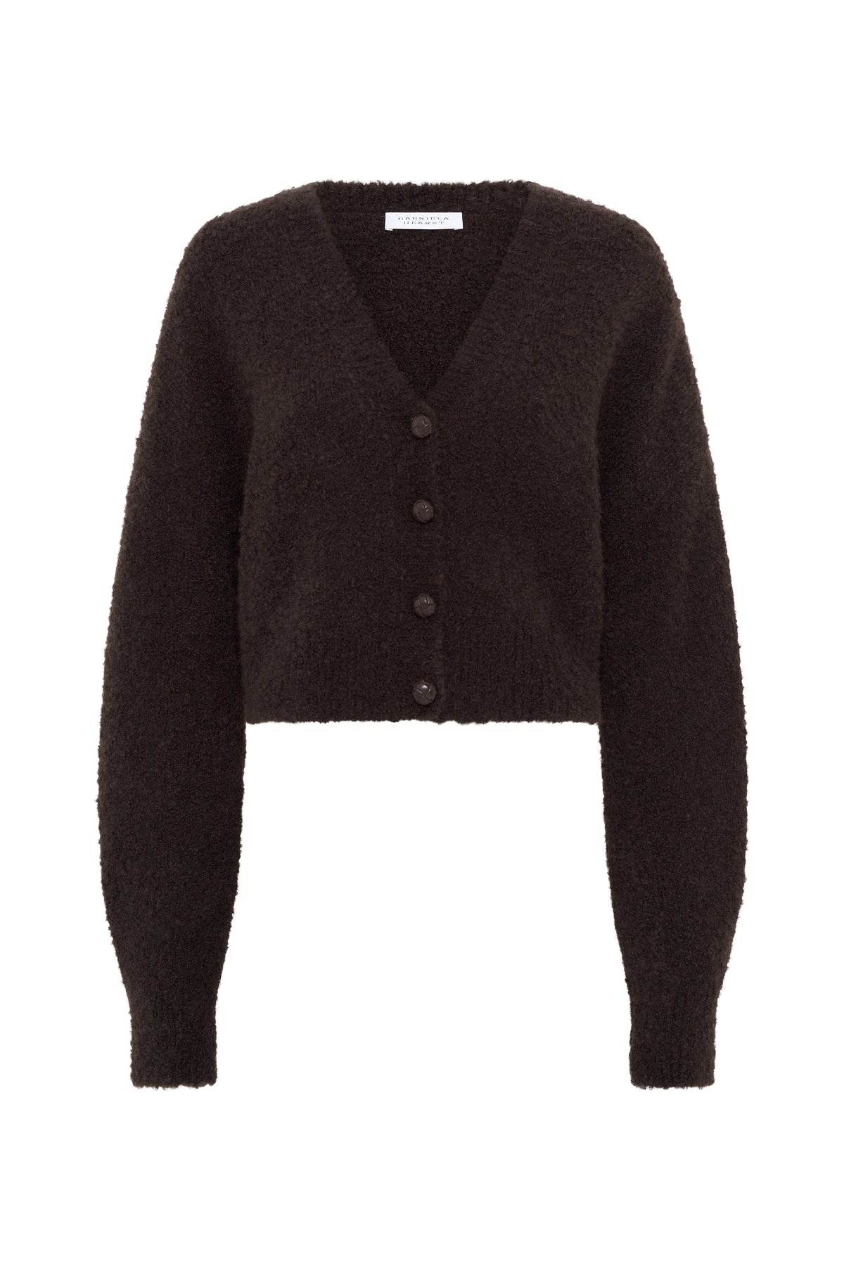 Tenet Knit Cardigan in Chocolate Cashmere Silk