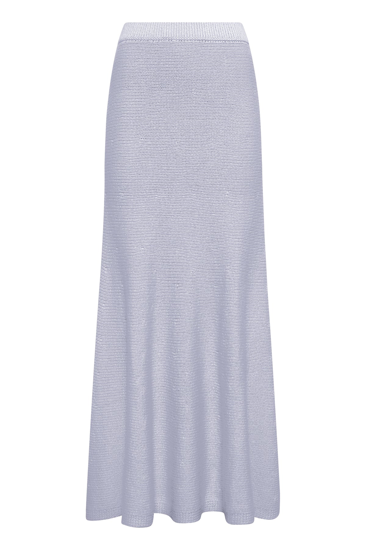 Manni Knit Maxi Skirt in Light Blue Cashmere
