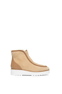 Tyga Shearling Boot in Camel Leather