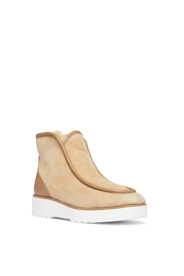 Tyga Shearling Boot in Camel Leather