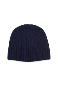 Lutz Knit Hat in Dark Navy Multi Cashmere