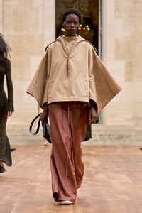 Gelos Wide-Leg Pant in Cognac Soft Leather