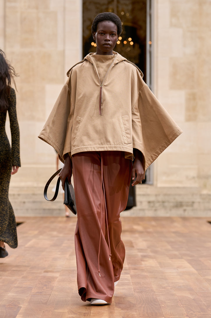 Gelos Wide-Leg Pant in Cognac Soft Leather