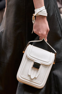 Marvelle Crossbody Bag in Ivory Leather