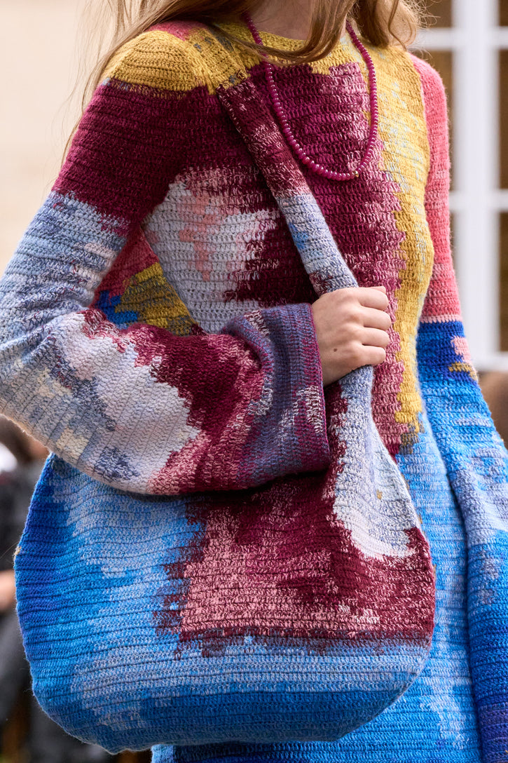 Saranya Knit Hobo Bag in Aurora Multi Cashmere