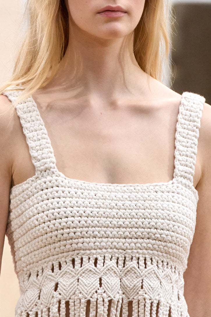 Lilea Knit Top in Ivory Cashmere