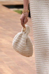 Marici Knit Bag in Ivory Cashmere