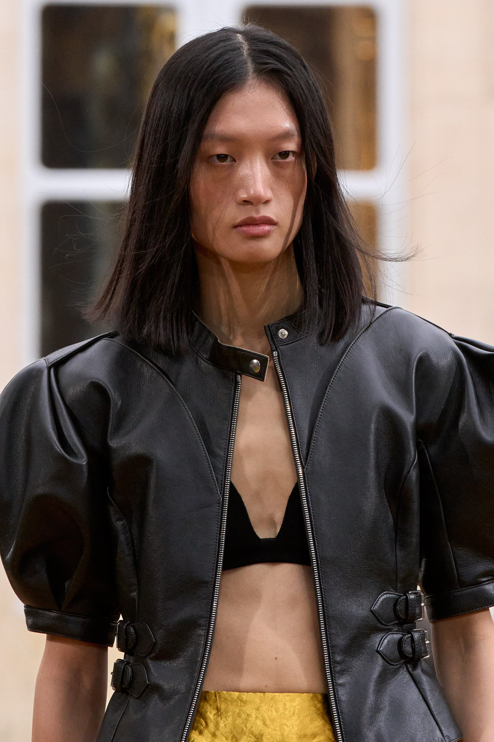 Eleos Moto Jacket in Black Leather