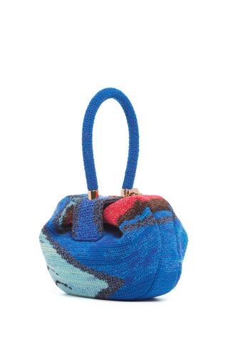 Multicolor Crochet Cashmere Nina Bag - Side View | Gabriela Hearst