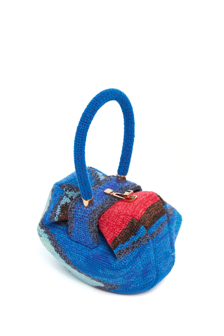 Nina Bag in Air Multi Crochet Cashmere