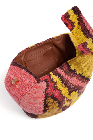 Nina Bag in Earth Multi Crochet Cashmere