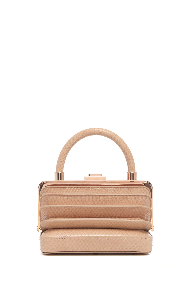 Diana Bag in Nude Snakeskin