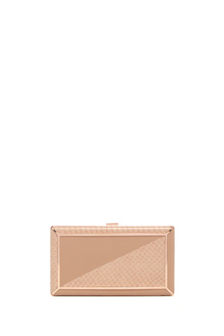 Nude Snakeskin Callas Clutch - Front View | Gabriela Hearst