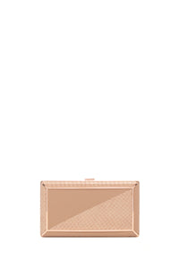 Callas Clutch in Nude Snakeskin & Nappa Leather