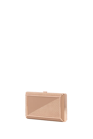 Callas Clutch in Nude Snakeskin & Nappa Leather