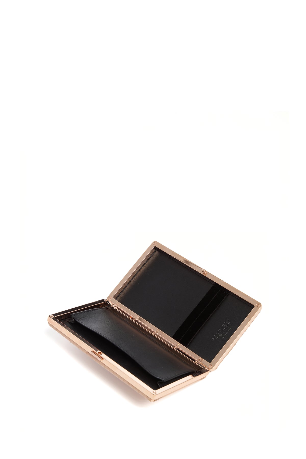 Callas Clutch in Nude Snakeskin & Nappa Leather