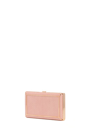 Callas Clutch in Pink Snakeskin