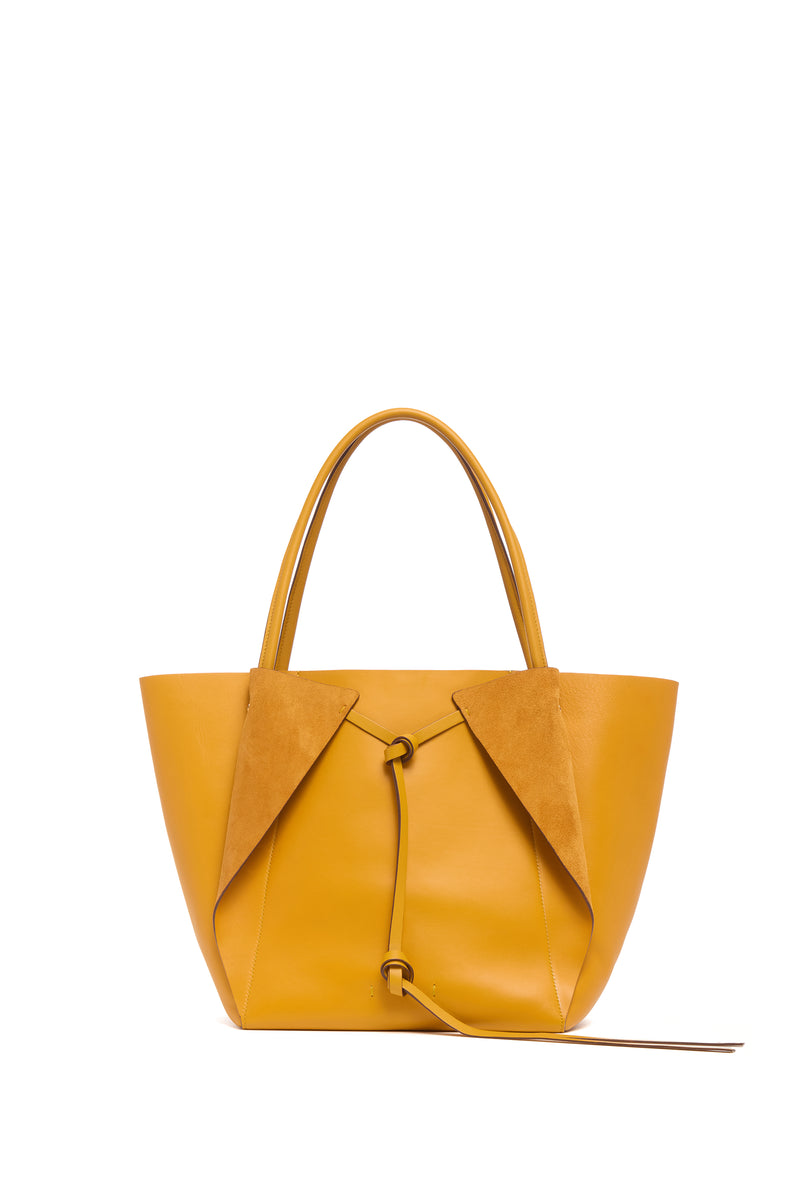 Golden Birch Nappa Leather Marija Tote Bag - Front View | Gabriela Hearst